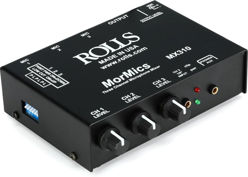 Rolls MorMics MX310 Three Channel Microphone Mixer